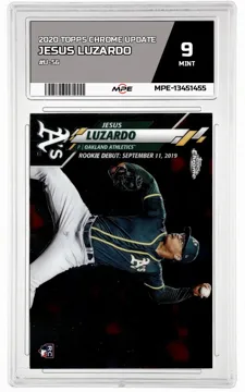 2020 TOPPS CHROME UPDATE #U-56 JESUS LUZARDO MPE 9 MINT — graded card up for auction