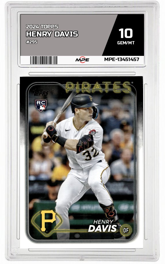 2024 TOPPS #295 HENRY DAVIS MPE 10 GEM/MT — graded card auctioned from the MPE vault