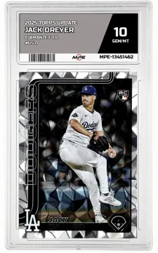 2025 TOPPS UPDATE Diamante Foil #US77 JACK DREYER MPE 10 GEM/MT — graded card up for auction