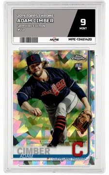 2019 TOPPS CHROME SAPPHIRE EDITION #550 ADAM CIMBER MPE 9 MINT — graded card up for auction