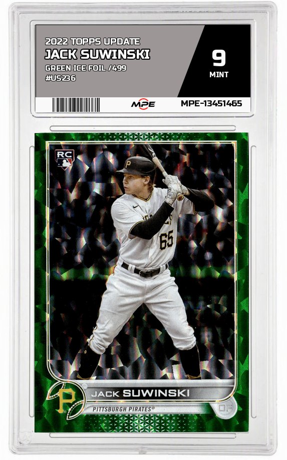 2022 TOPPS UPDATE Green Ice Foil /499 #US236 JACK SUWINSKI MPE 9 MINT — graded card auctioned from the MPE vault