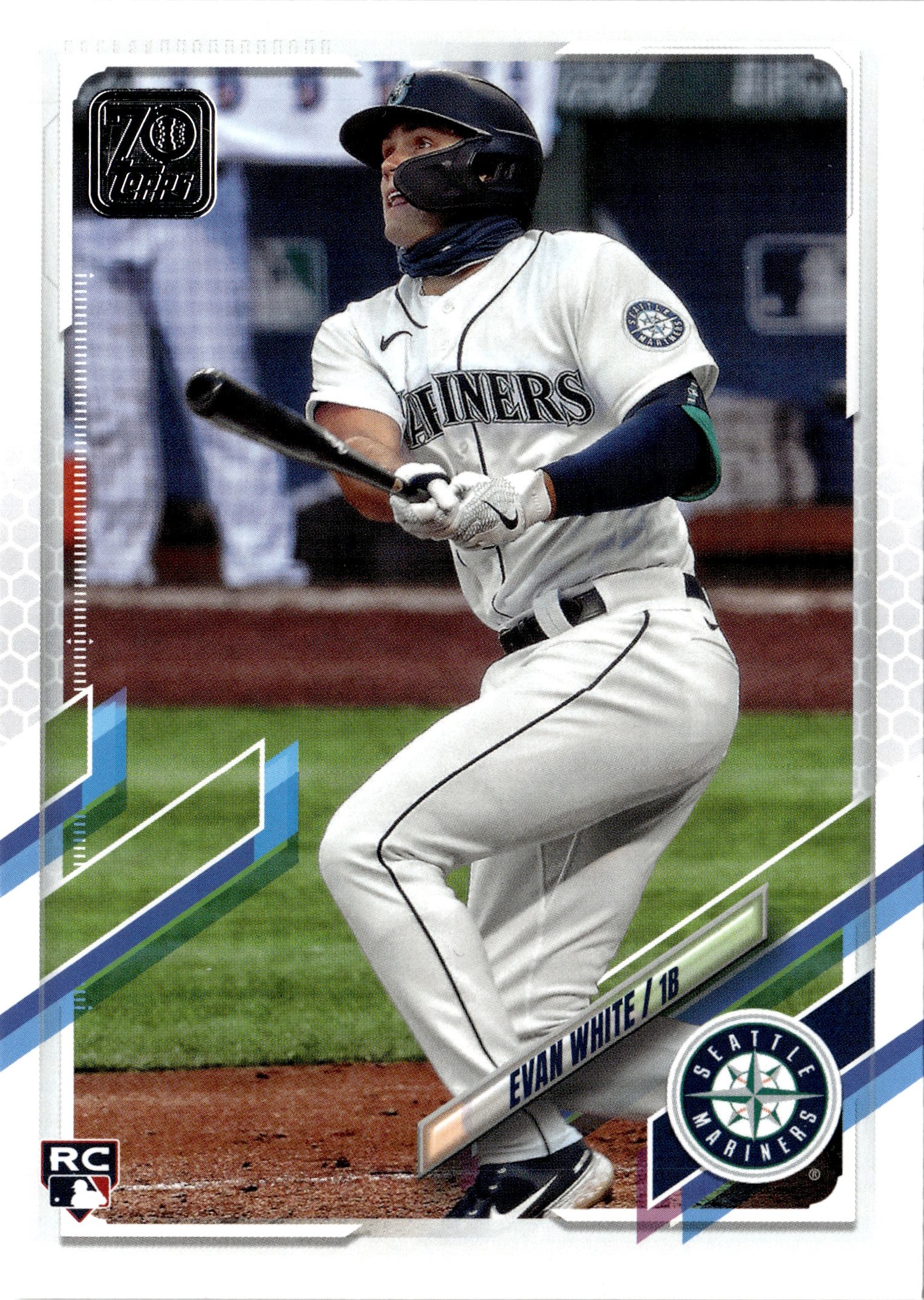 2021 Topps Evan White graded slab