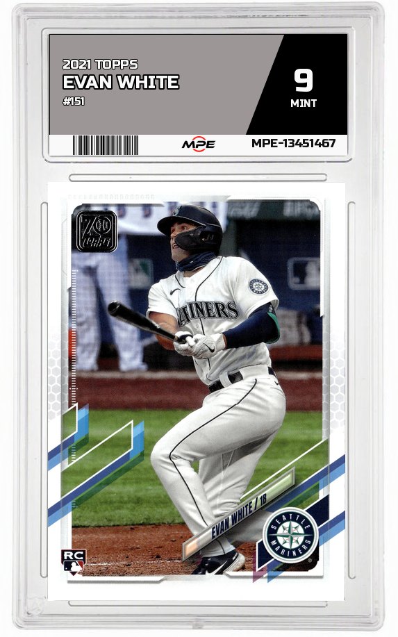 2021 TOPPS #151 EVAN WHITE MPE 9 MINT — graded card auctioned from the MPE vault