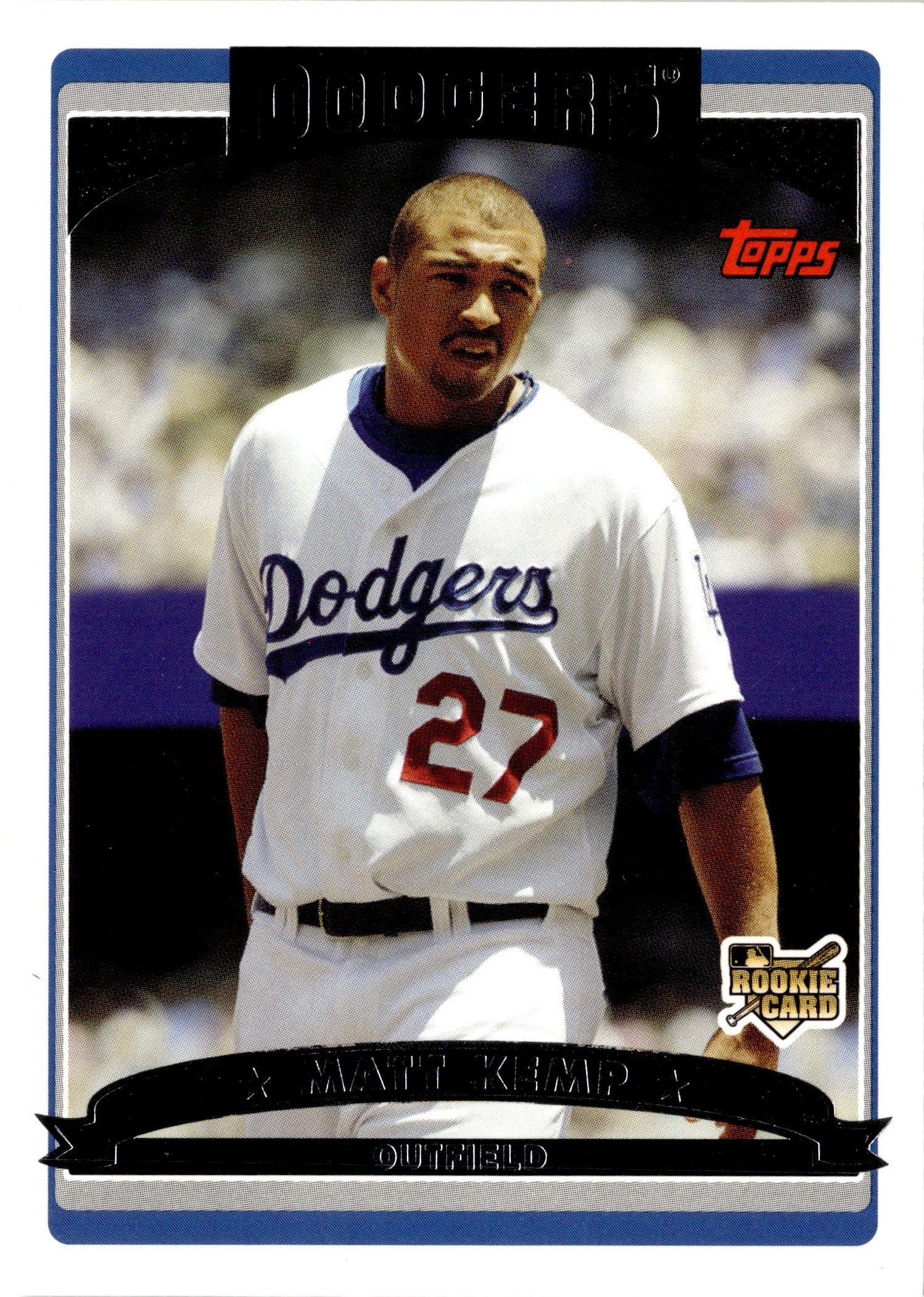 2006 Topps Updates & Highlights Matt Kemp graded slab