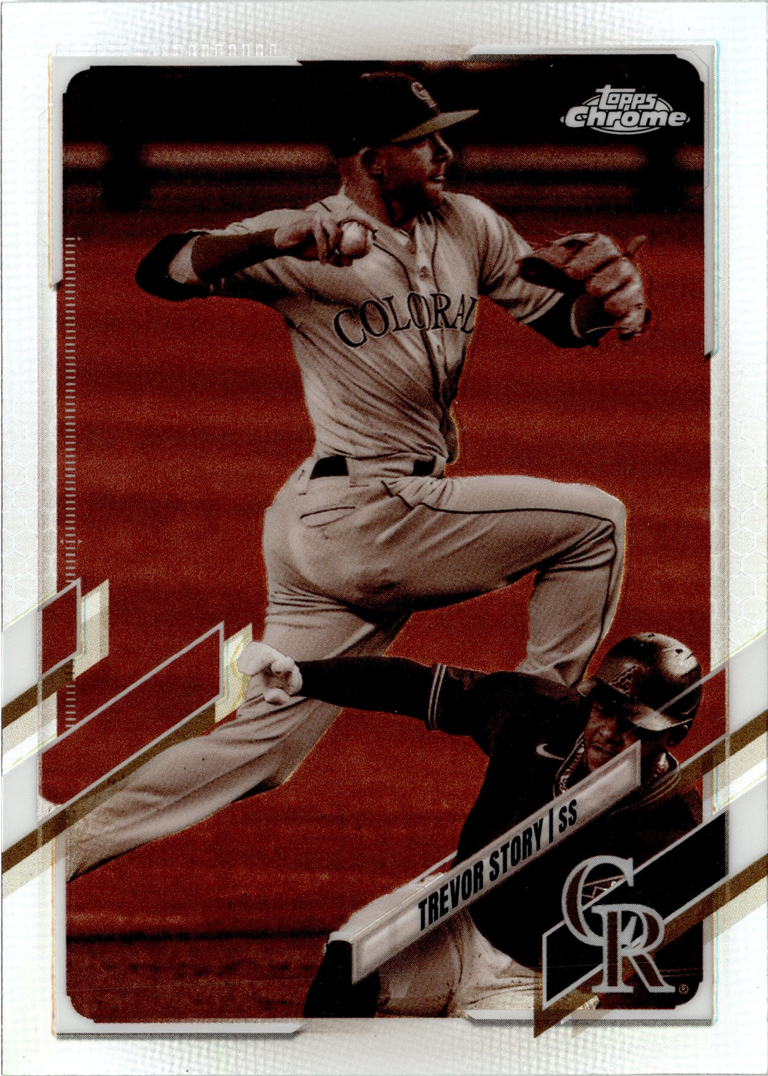 2021 Topps Chrome Trevor Story graded slab