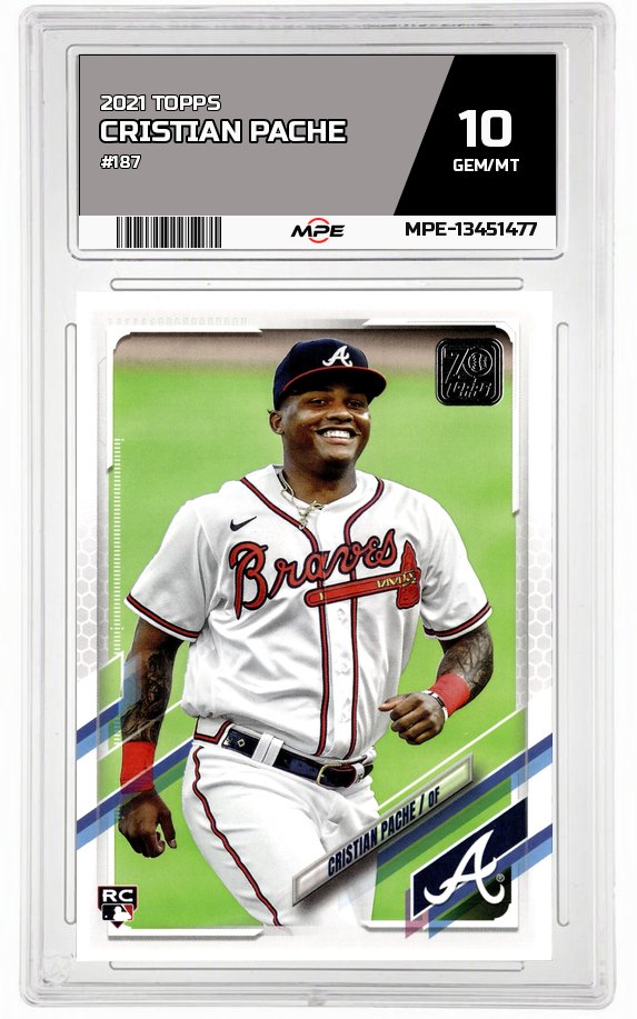 2021 TOPPS #187 CRISTIAN PACHE MPE 10 GEM/MT — graded card auctioned from the MPE vault