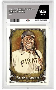 2024 TOPPS ALLEN & GINTER #55 ONEIL CRUZ MPE 9.5 MINT+ — graded card up for auction