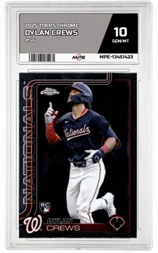2025 TOPPS CHROME #146 DYLAN CREWS MPE 10 GEM/MT — graded card up for auction