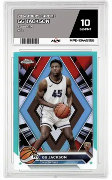 2024 TOPPS CHROME Aqua /199 #54 GG JACKSON MPE 10 GEM/MT — graded card up for auction