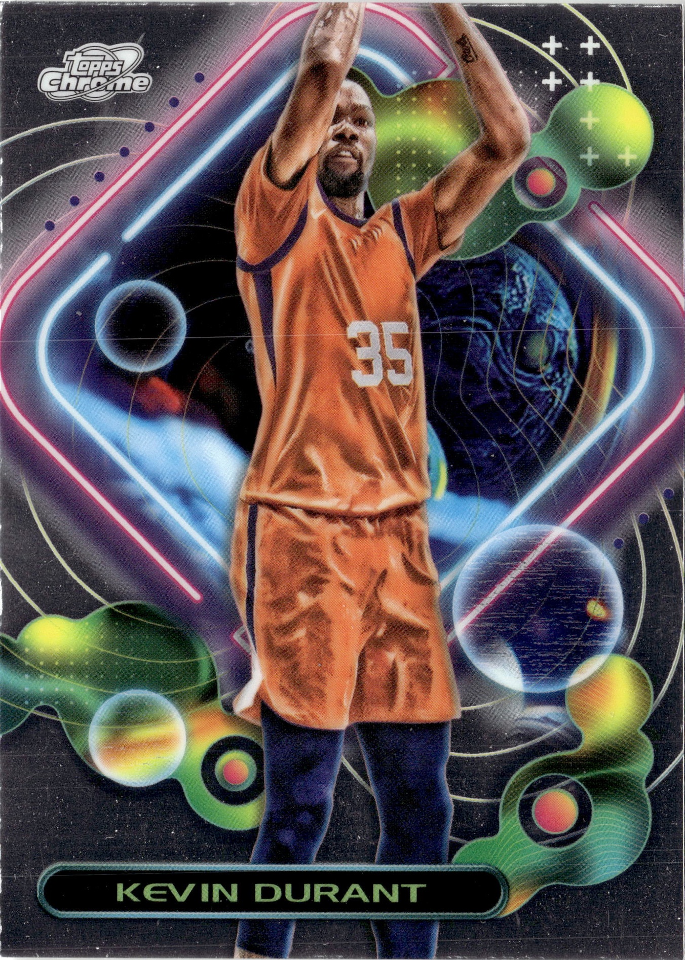 2024 Topps Chrome Cosmic Kevin Durant graded slab