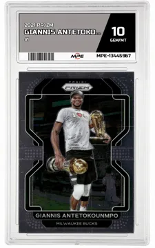 2021 PRIZM #1 GIANNIS ANTETOKOUNMPO MPE 10 GEM/MT — graded card up for auction
