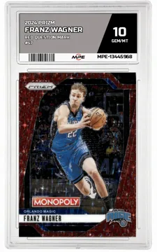 2024 PRIZM RED QUESTION MARK #47 FRANZ WAGNER MPE 10 GEM/MT — graded card up for auction
