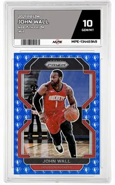 2021 PRIZM NBA 75TH PRIZM #68 JOHN WALL MPE 10 GEM/MT — graded card up for auction