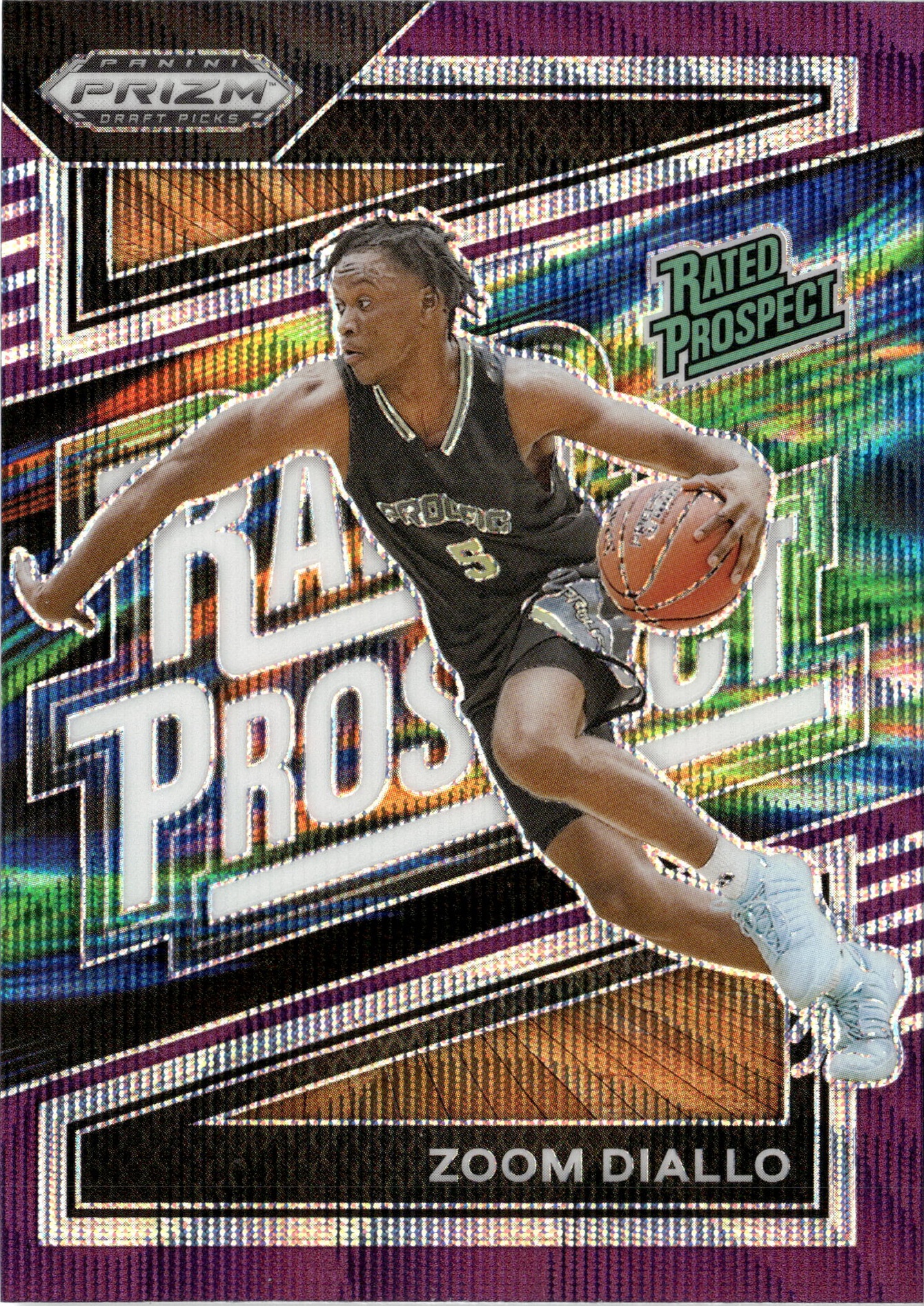 2024 Prizm Draft Picks Zoom Diallo graded slab