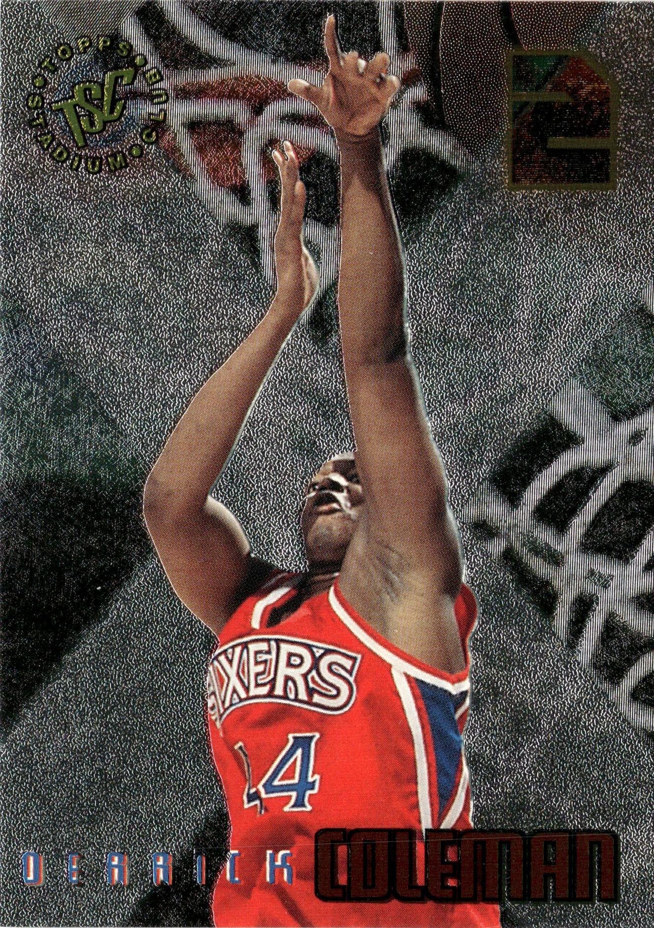 1995 Topps Stadium Club Derrick Coleman graded slab