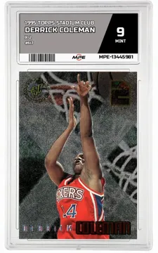 1995 TOPPS STADIUM CLUB X 2 #H7 DERRICK COLEMAN MPE 9 MINT — graded card up for auction
