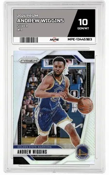 2024 PRIZM Silver #19 ANDREW WIGGINS MPE 10 GEM/MT — graded card up for auction