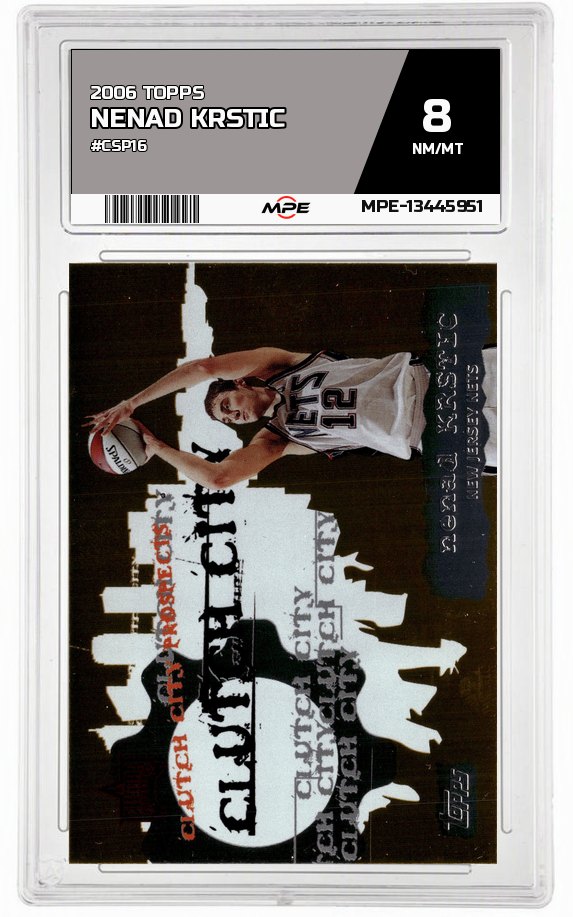 2006 TOPPS #CSP16 NENAD KRSTIC MPE 8 NM/MT — graded card auctioned from the MPE vault