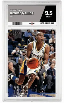 1996 FLEER #46 REGGIE MILLER MPE 9.5 MINT+ — graded card up for auction