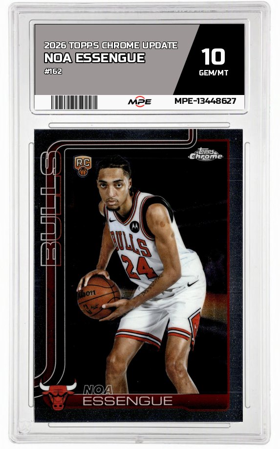 2026 TOPPS CHROME UPDATE #162 NOA ESSENGUE MPE 10 GEM/MT — graded card auctioned from the MPE vault