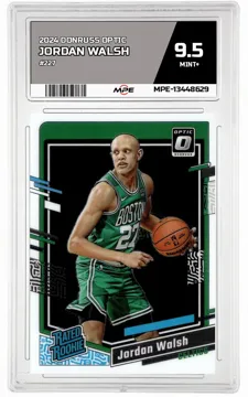 2024 DONRUSS OPTIC #227 JORDAN WALSH MPE 9.5 MINT+ — graded card up for auction