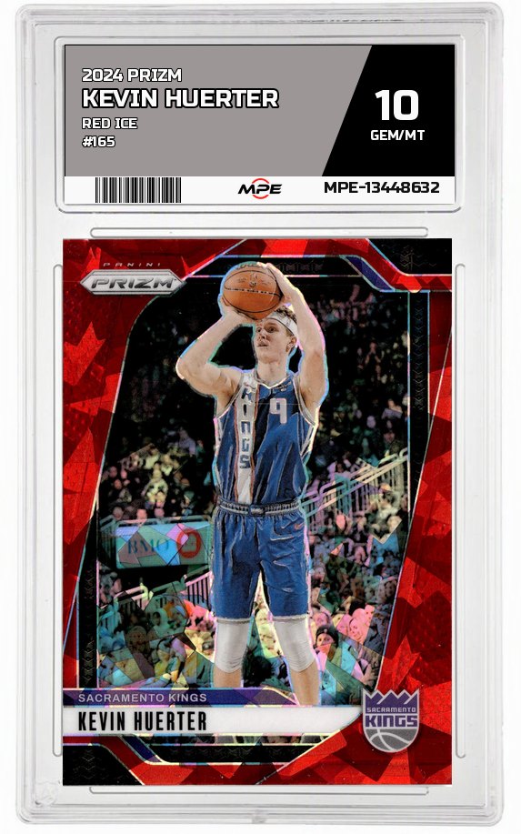 2024 PRIZM Red Ice #165 KEVIN HUERTER MPE 10 GEM/MT — graded card auctioned from the MPE vault