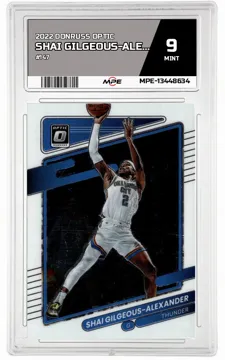 2022 DONRUSS OPTIC #147 SHAI GILGEOUS-ALEXANDER MPE 9 MINT — graded card up for auction