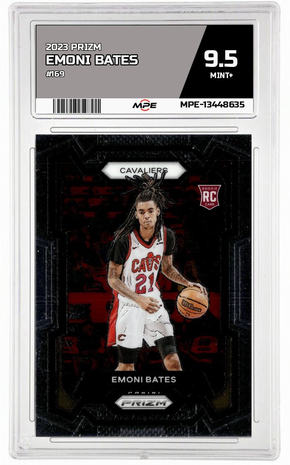 2023 PRIZM #169 EMONI BATES MPE 9.5 MINT+ — graded card auctioned from the MPE vault
