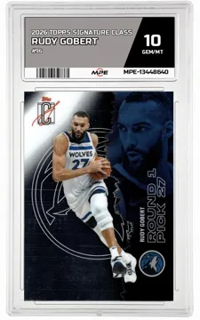 2026 TOPPS SIGNATURE CLASS #96 RUDY GOBERT MPE 10 GEM/MT — graded card up for auction