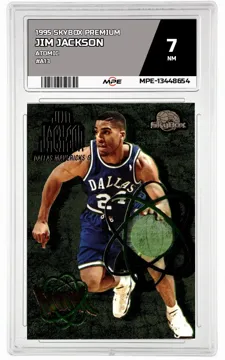 1995 SKYBOX PREMIUM Atomic #A13 JIM JACKSON MPE 7 NM — graded card up for auction