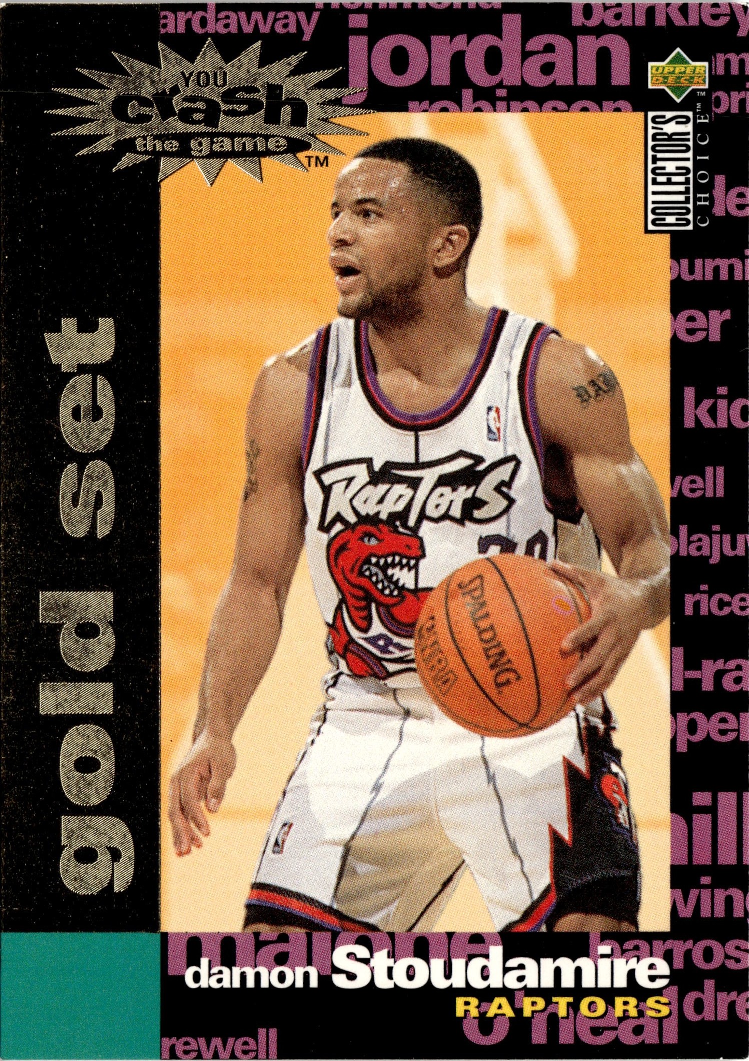 1995 UD Coll Choice Damon Stoudamire graded slab