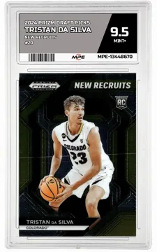 2024 PRIZM DRAFT PICKS NEW RECRUITS #20 TRISTAN DA SILVA MPE 9.5 MINT+ — graded card up for auction
