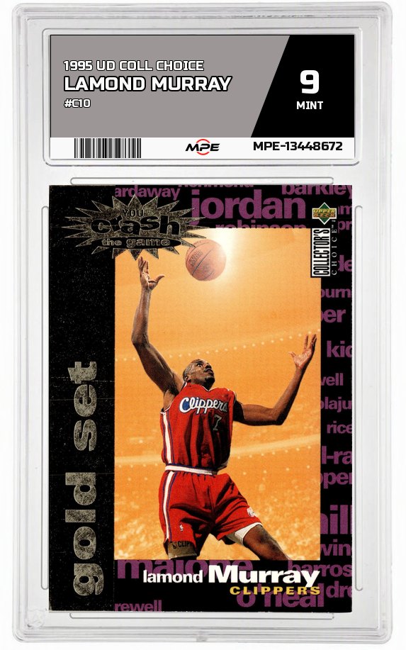 1995 UD COLL CHOICE #C10 LAMOND MURRAY MPE 9 MINT — graded card auctioned from the MPE vault