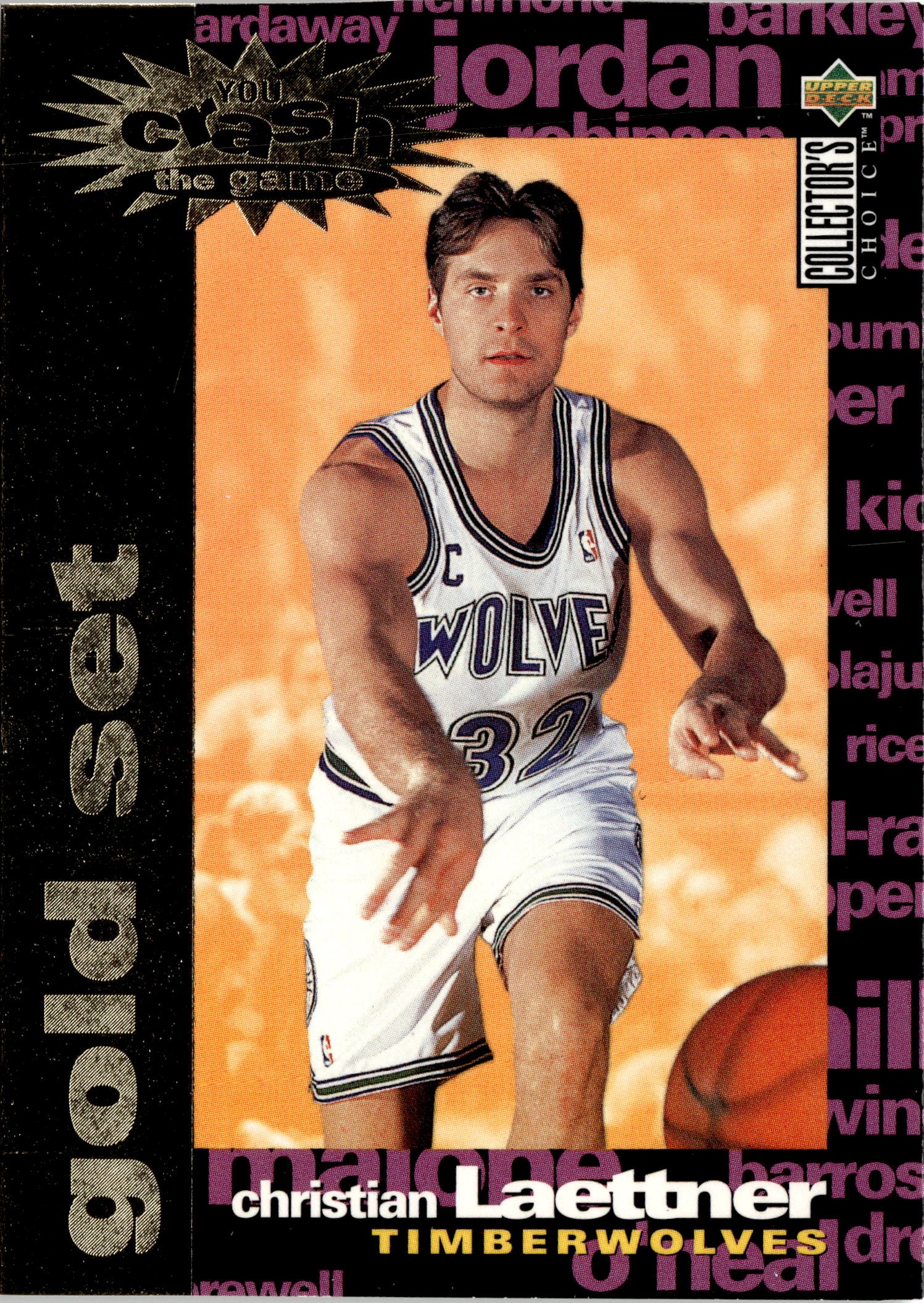 1995 UD Coll Choice Christian Laettner graded slab