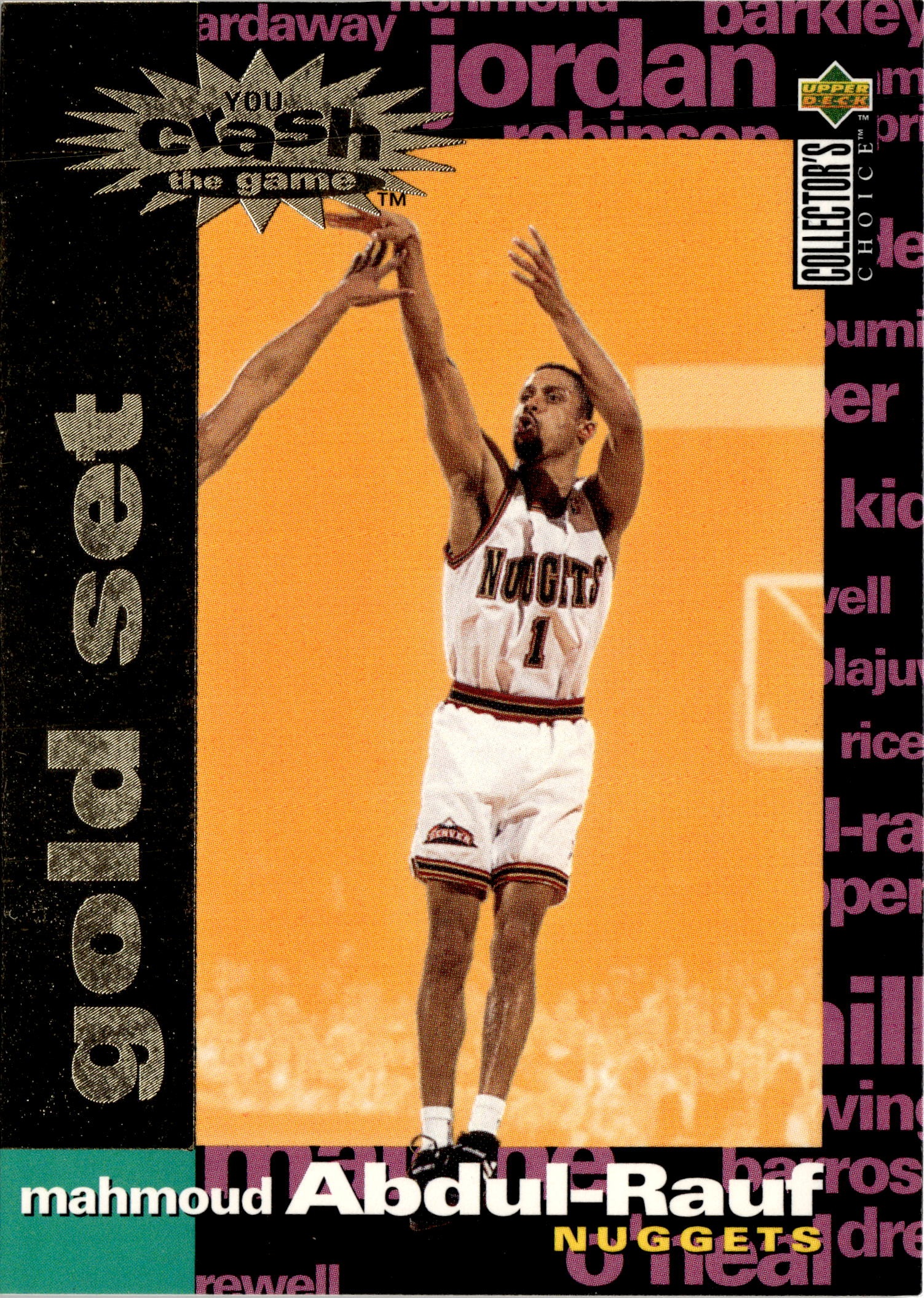 1995 UD Coll Choice Mahmoud Abdul-Rauf graded slab