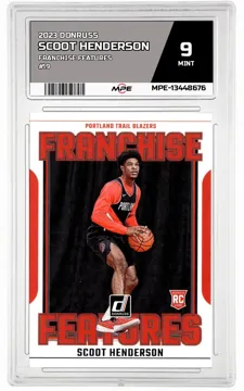 2023 DONRUSS FRANCHISE FEATURES #19 SCOOT HENDERSON MPE 9 MINT — graded card up for auction