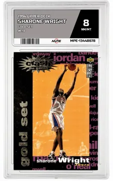 1994 UPPER DECK GOLD SET #C18 SHARONE WRIGHT MPE 8 NM/MT — graded card up for auction