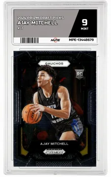 2024 PRIZM DRAFT PICKS #37 AJAY MITCHELL MPE 9 MINT — graded card up for auction