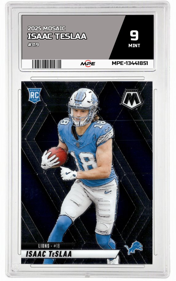 2025 MOSAIC #319 ISAAC TESLAA MPE 9 MINT — graded card auctioned from the MPE vault