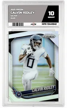 2025 PRIZM SILVER #220 CALVIN RIDLEY MPE 10 GEM/MT — graded card up for auction