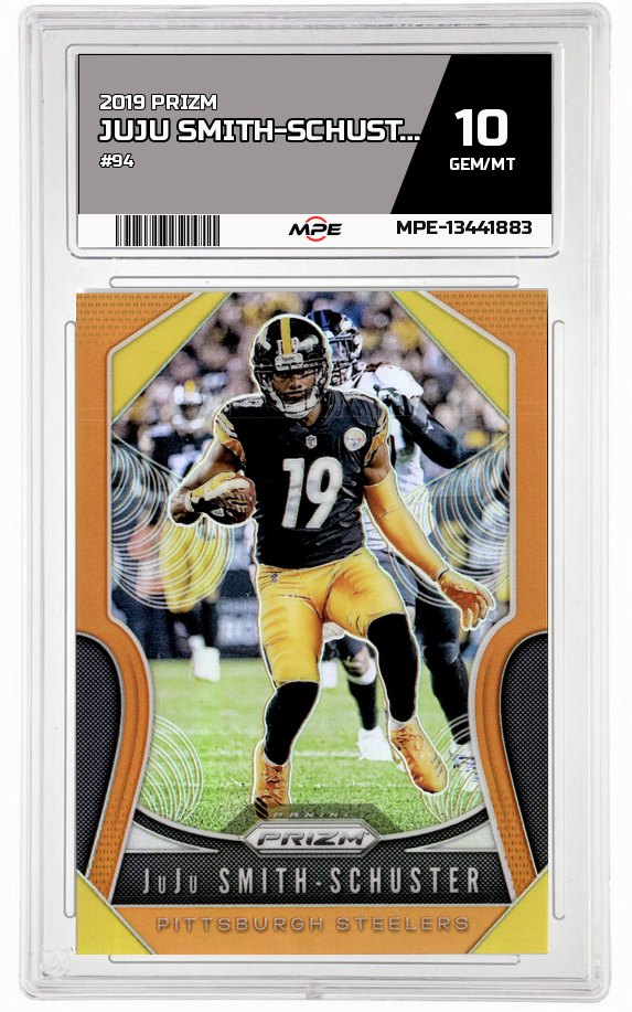 2019 PRIZM #94 JUJU SMITH-SCHUSTER MPE 10 GEM/MT — graded card auctioned from the MPE vault