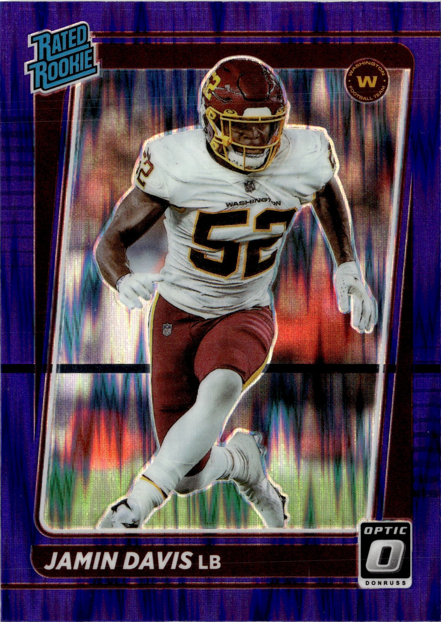 2021 Donruss Optic Jamin Davis graded slab