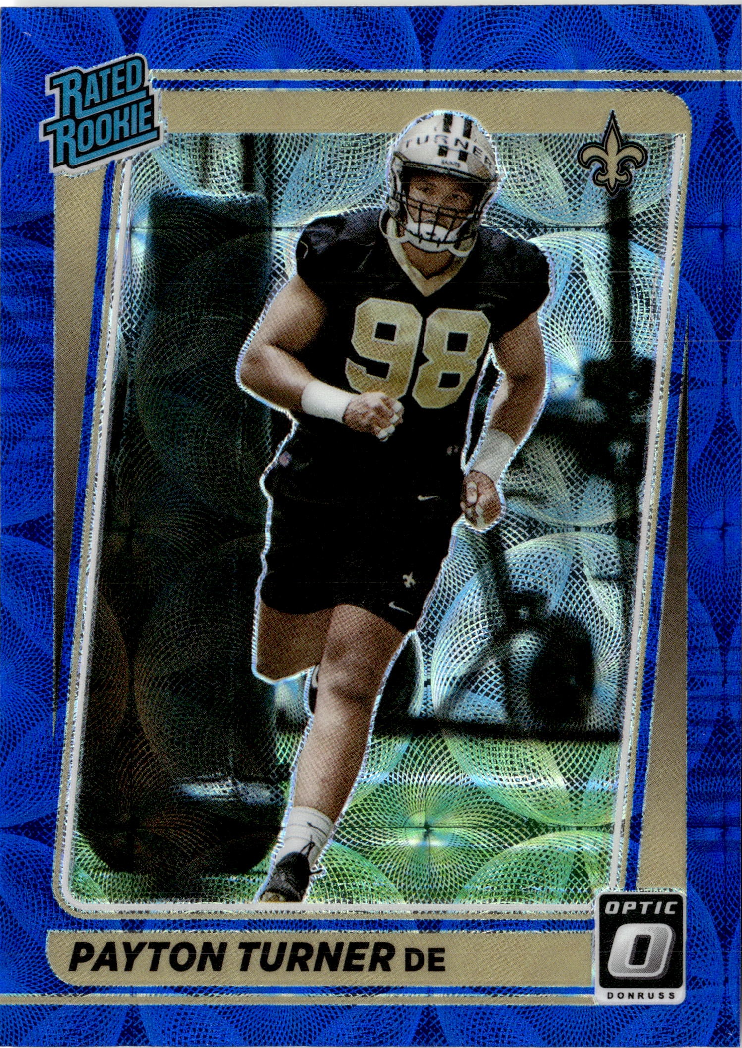 2021 Donruss Optic Payton Turner graded slab