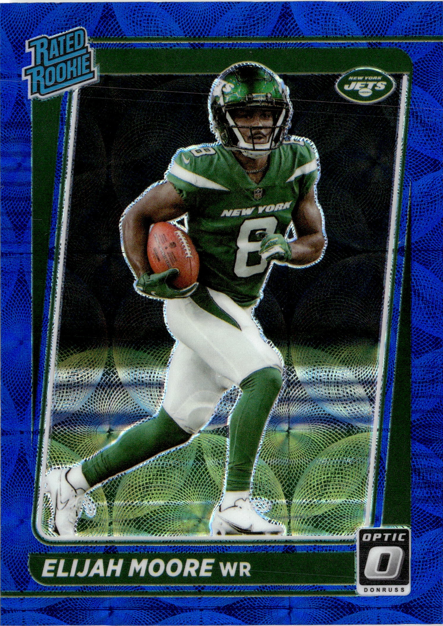 2021 Donruss Optic Elijah Moore graded slab