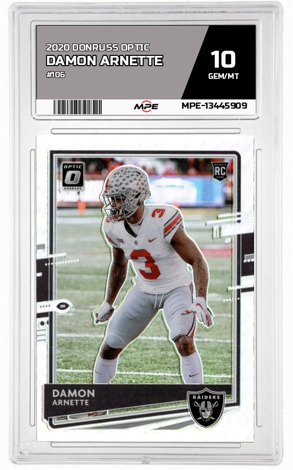 2020 DONRUSS OPTIC #106 DAMON ARNETTE MPE 10 GEM/MT — graded card auctioned from the MPE vault