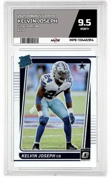 2021 DONRUSS OPTIC SILVER PRIZM #250 KELVIN JOSEPH MPE 9.5 MINT+ — graded card up for auction