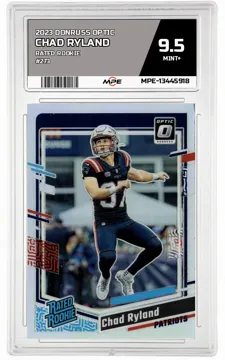 2023 DONRUSS OPTIC RATED ROOKIE #273 CHAD RYLAND MPE 9.5 MINT+ — graded card up for auction