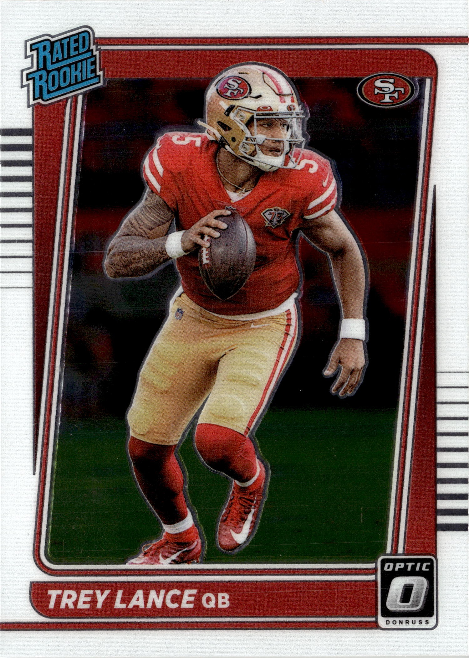 2021 Donruss Optic Trey Lance graded slab