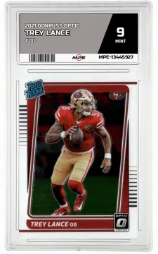2021 DONRUSS OPTIC #203 TREY LANCE MPE 9 MINT — graded card up for auction