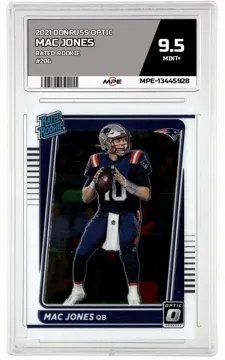 2021 DONRUSS OPTIC RATED ROOKIE #206 MAC JONES MPE 9.5 MINT+ — graded card up for auction
